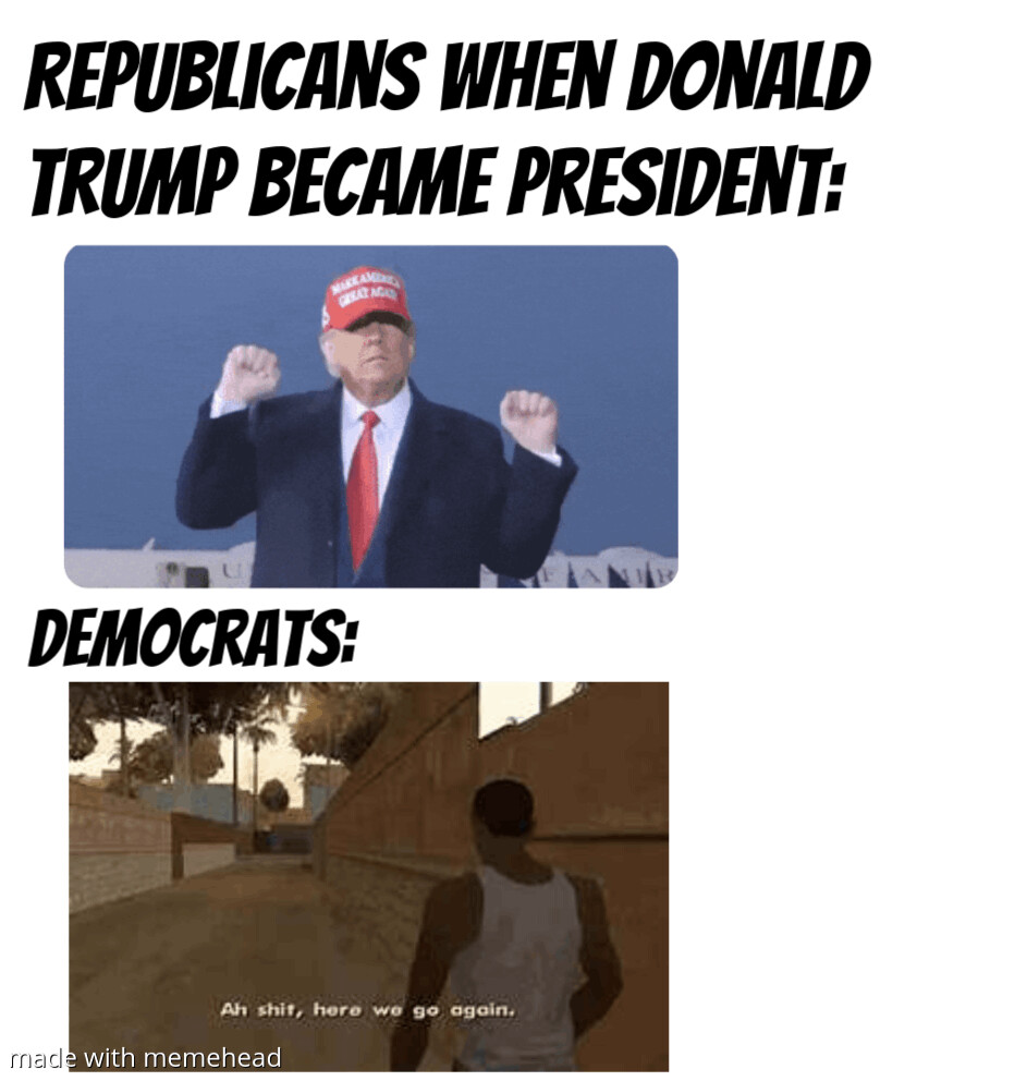 Funnies #5. To all the democrats; you're cooked. You'll never win, Trump is superior.