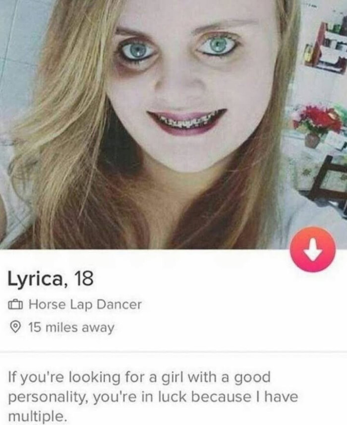 Horse Lap Dancer 15 miles away If you're looking for a girl with good personality, in luck because I have multiple.