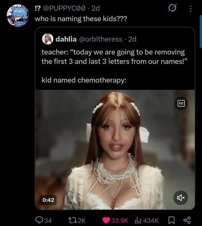 who is naming these kids??? dahlia teacher: