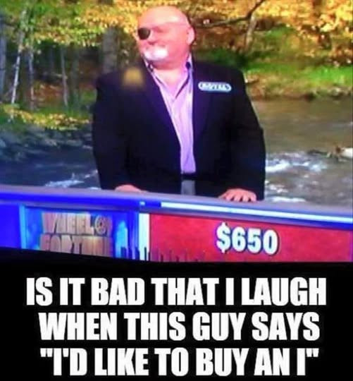 BAD THAT I LAUGH WHEN THIS GUY SAYS "I'D LIKE TO BUY AN I"