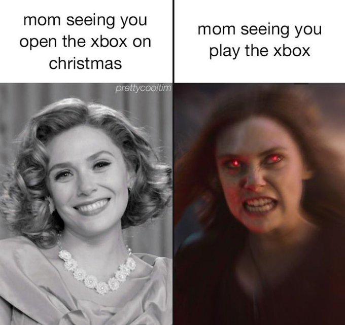 mom seeing you open the xbox on christmas prettycooltim play