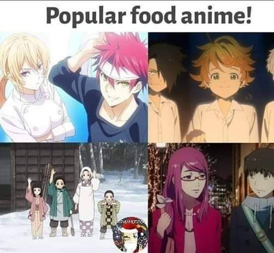 Popular food anime!