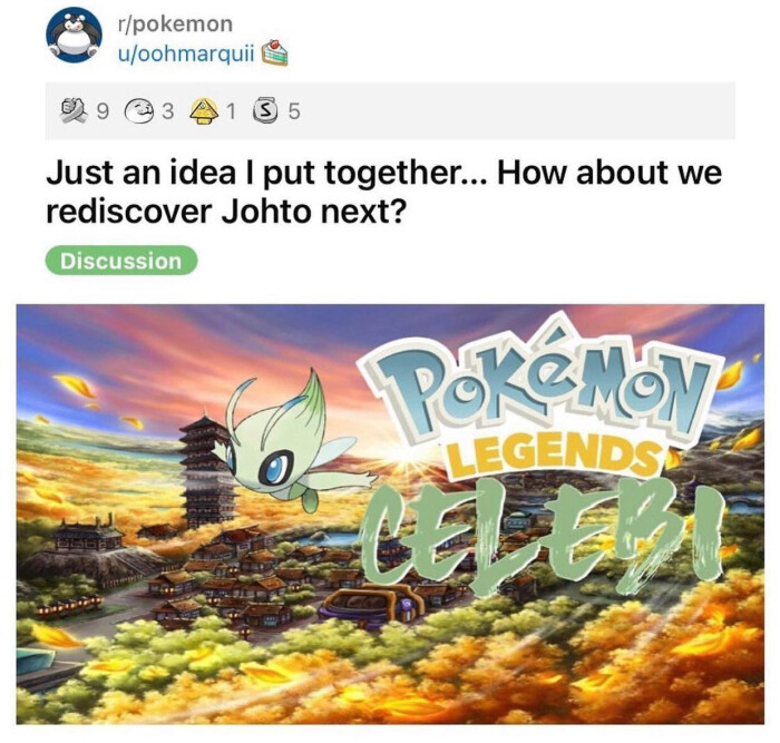 Just an idea I put together... How about we rediscover Johto next? Discussion LEGENDS
