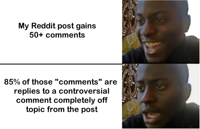 My Reddit post gains