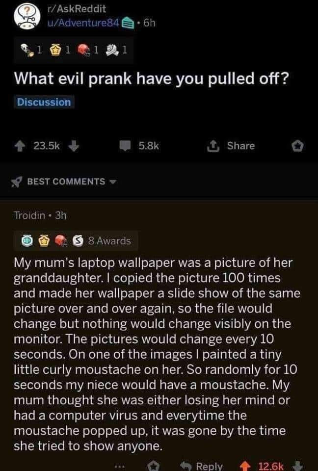 What evil prank have you pulled off? Discussion IL