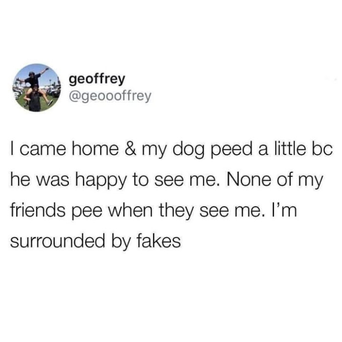 geoffrey I came home