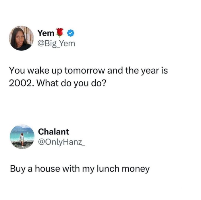 You wake up tomorrow and the year is