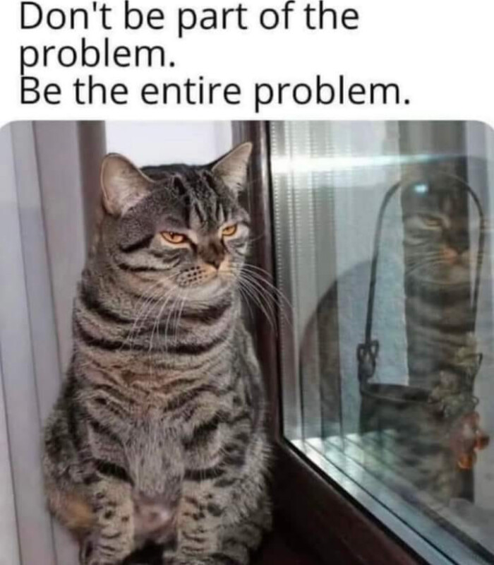Don't be part of the problem. Be entire