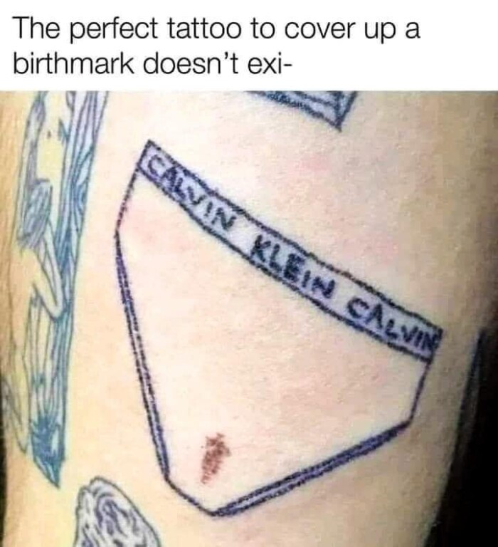 The perfect tattoo to cover up a birthmark doesn't exi- SAVIN KLEIM CABINS
