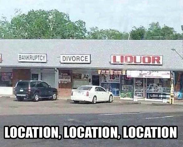 BANKRUPTCY DIVORCE LOCATION, LOCATION