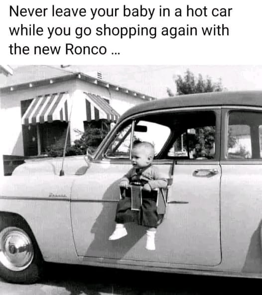 Never leave your baby in a hot car while you go shopping again with the new Ronco ...