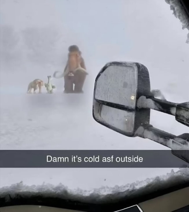 it's cold asf outside