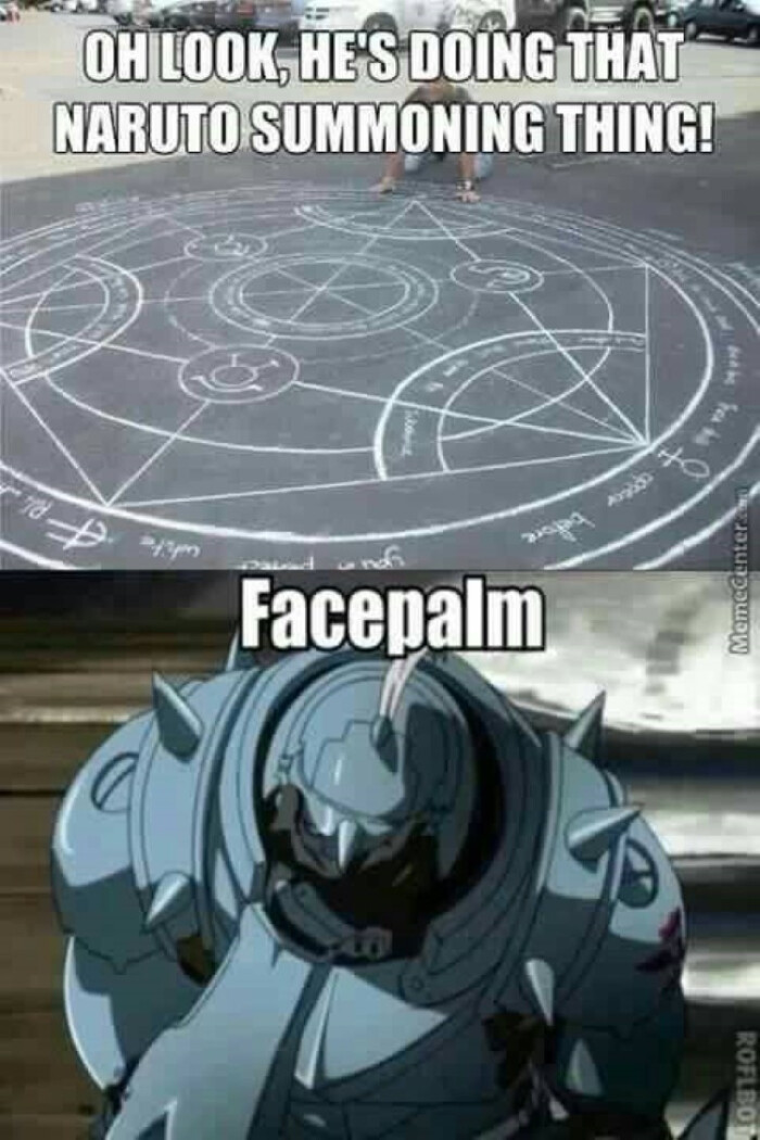 DOING THAT NARUTO SUMMONING THING! Facepalm Memed