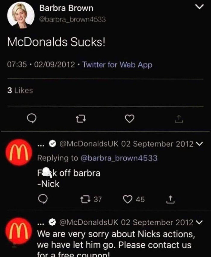 Barbra Brown McDonalds !