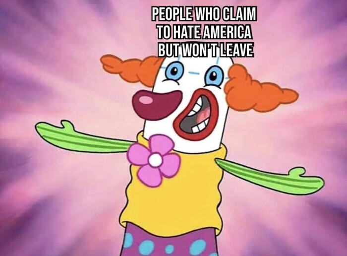 PEOPLE WHO CLAIM TO AMERICA BUT WON'T LEAVE