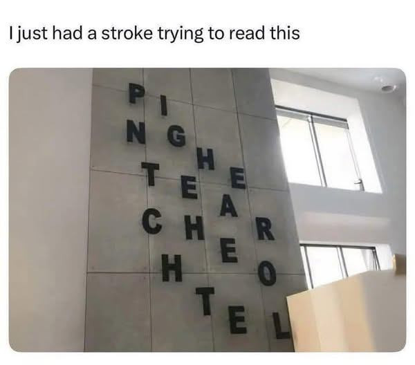 just had a stroke trying to read this P I N G T E A R 0