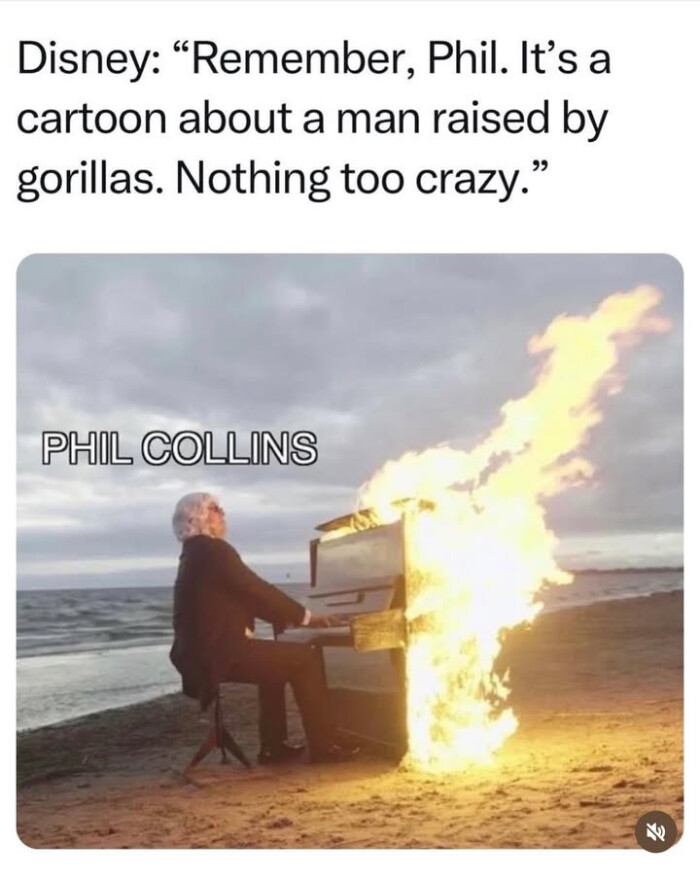 cartoon about man raised by gorillas. Nothing too crazy." PHIL COLLINS