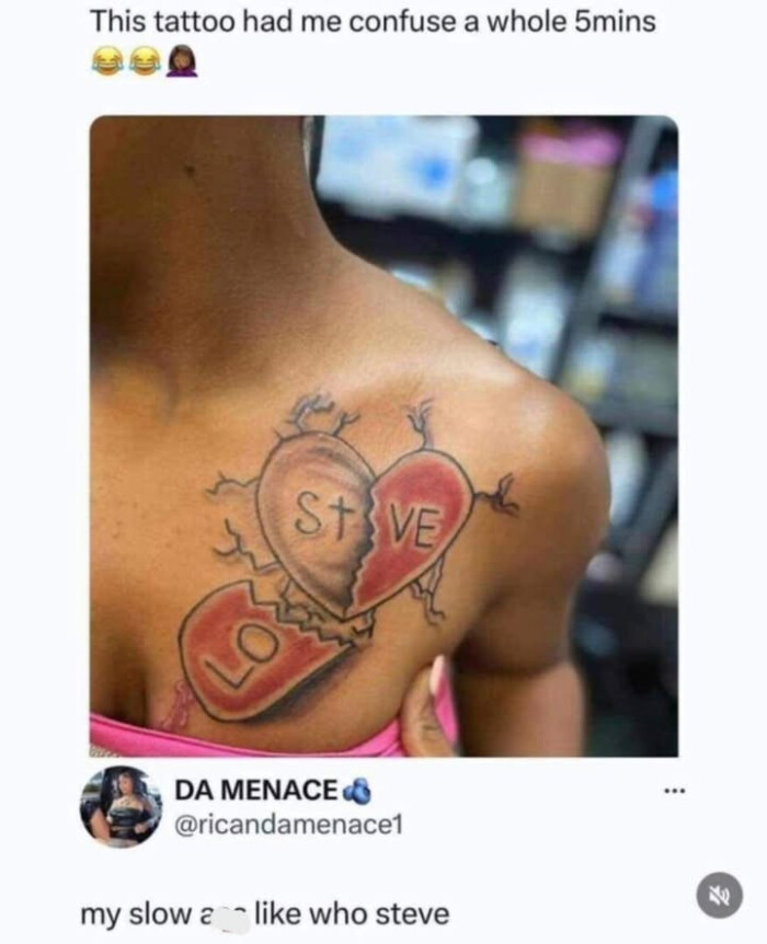 This tattoo had me confuse a whole