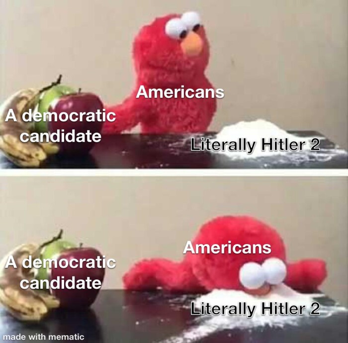 Americans A democratic candidate Literally Hitler 2 made with mematic