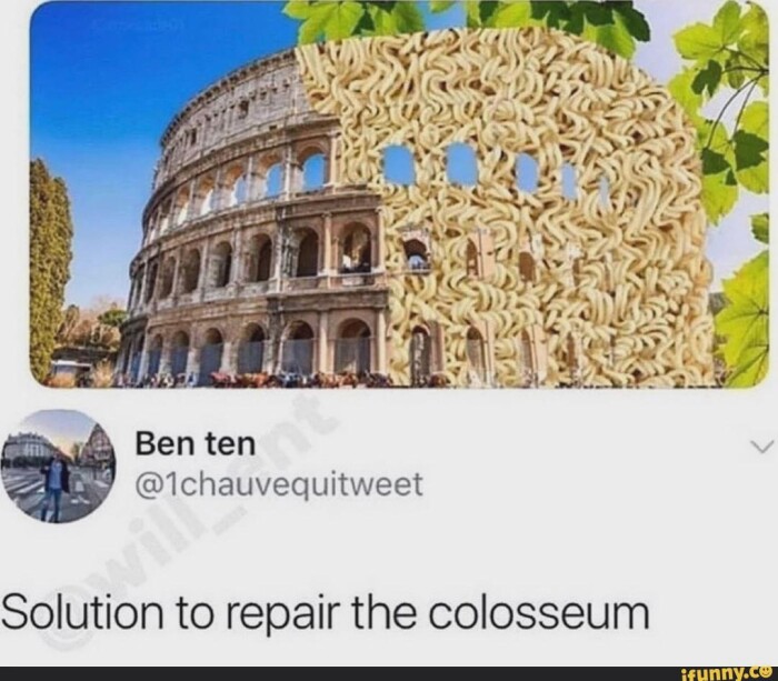 Ben ten Solution to repair the colosseum