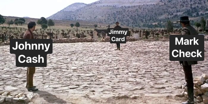 Johnny Cash Jimmy Card Mark Check