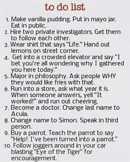 to do list