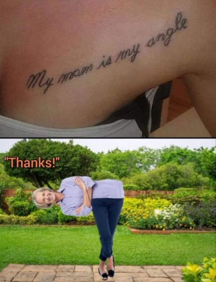 My mom is my angle "Thanks!"