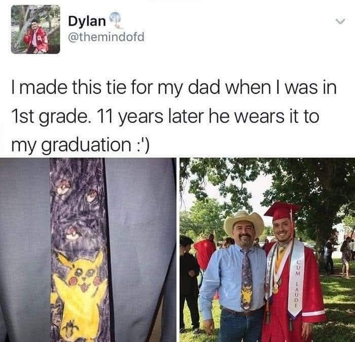 I made this tie for my dad when was in