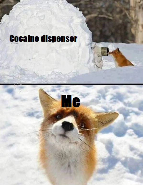 Cocaine dispenser Me