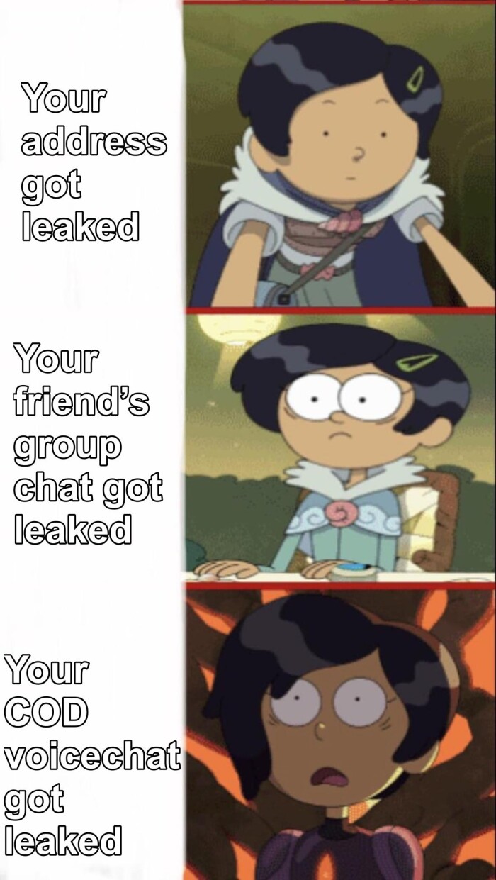 Your address got leaked friend's group chat COD voicechat