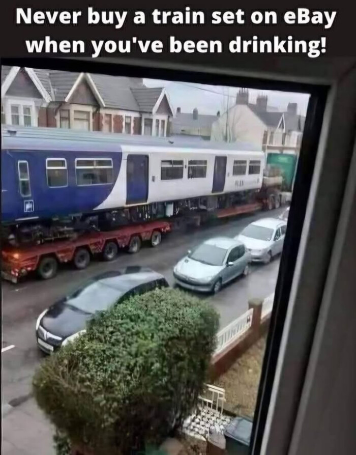 Never buy a train set on eBay when you've been drinking!